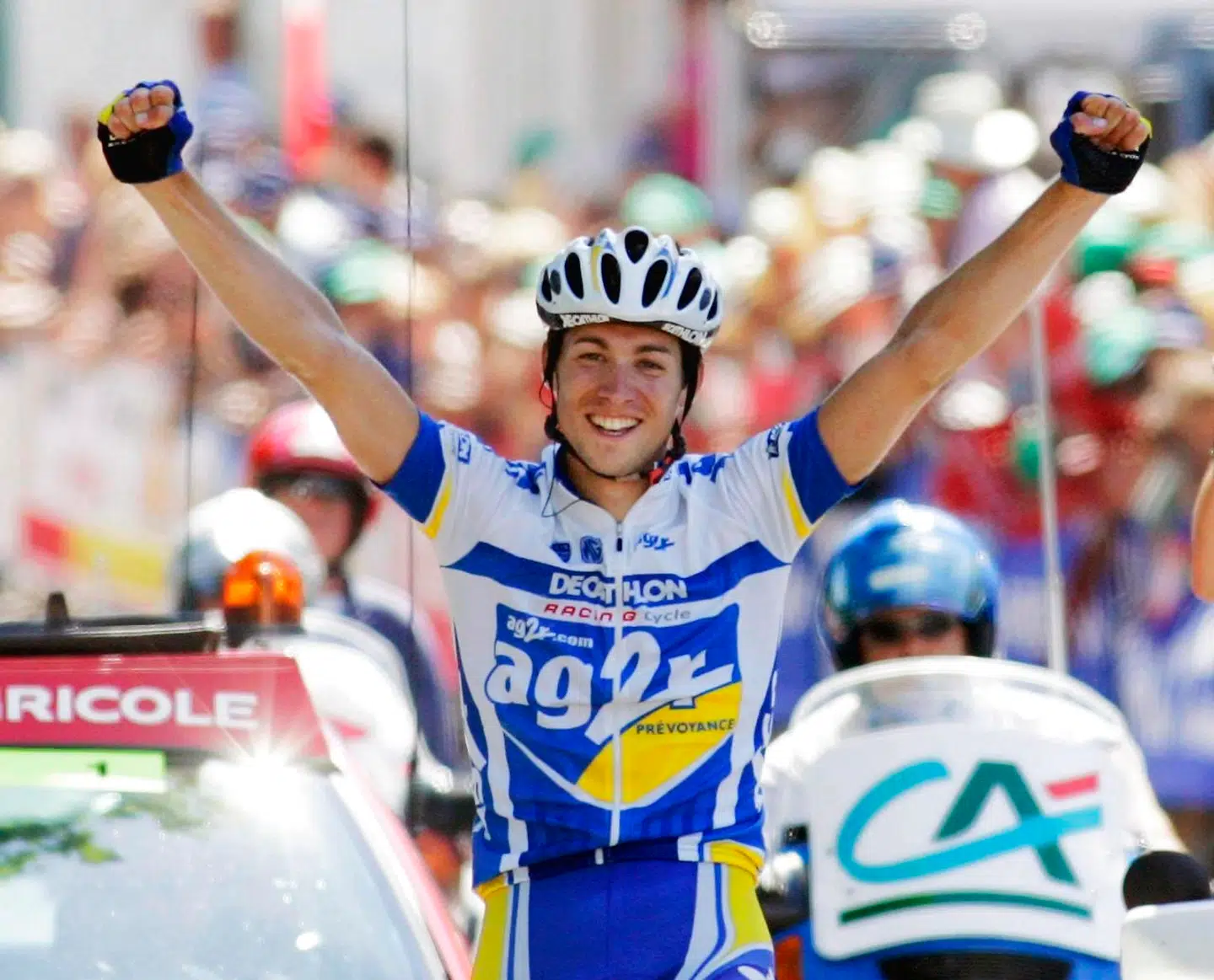 Nicolas Portal vandt en sejr som professionel cykelrytter - etapesejren ved Critérium du Dauphiné i 2004.