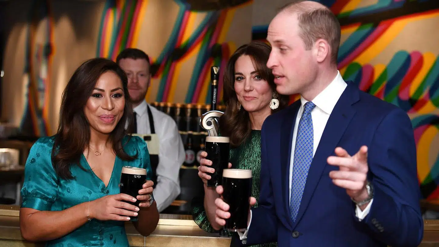 Prins William til den officielle begivenhed i 'Home of Guinness'.