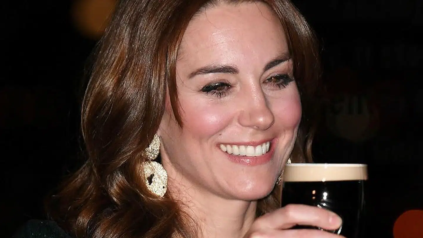 Hertuginde Kate til den officielle begivenhed i 'Home of Guinness'.