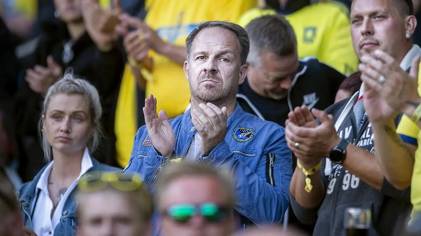 Brøndbys eks træner Alexander Zorniger på besøg til superligakampen mellem Brøndby-FC Midtjylland på Brøndby Stadion, mandag den 20. maj 2019. (Foto: Liselotte Sabroe/Ritzau Scanpix)