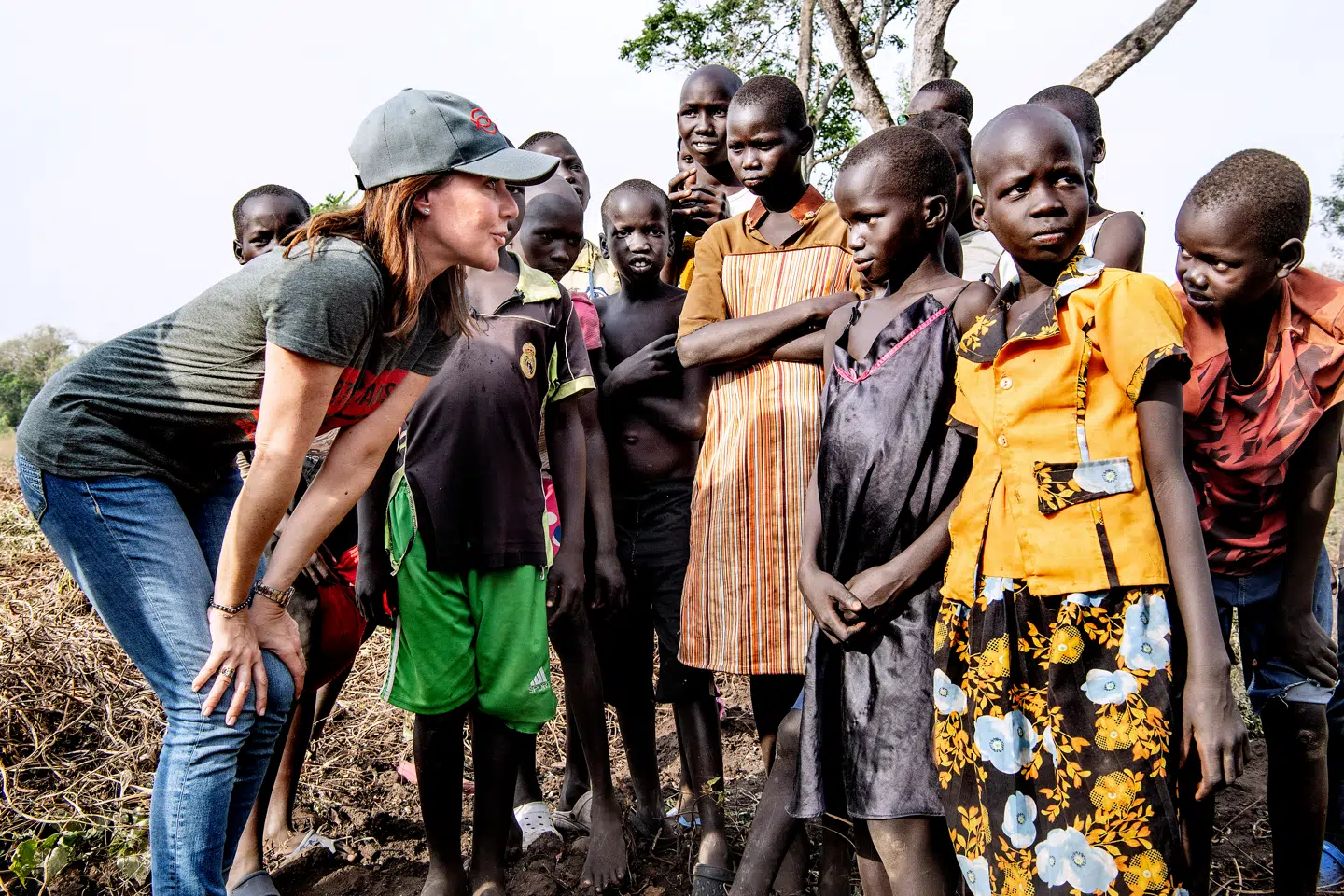 Her møder prinsesse Marie en flot flygtningebørn fra Sydsudan.