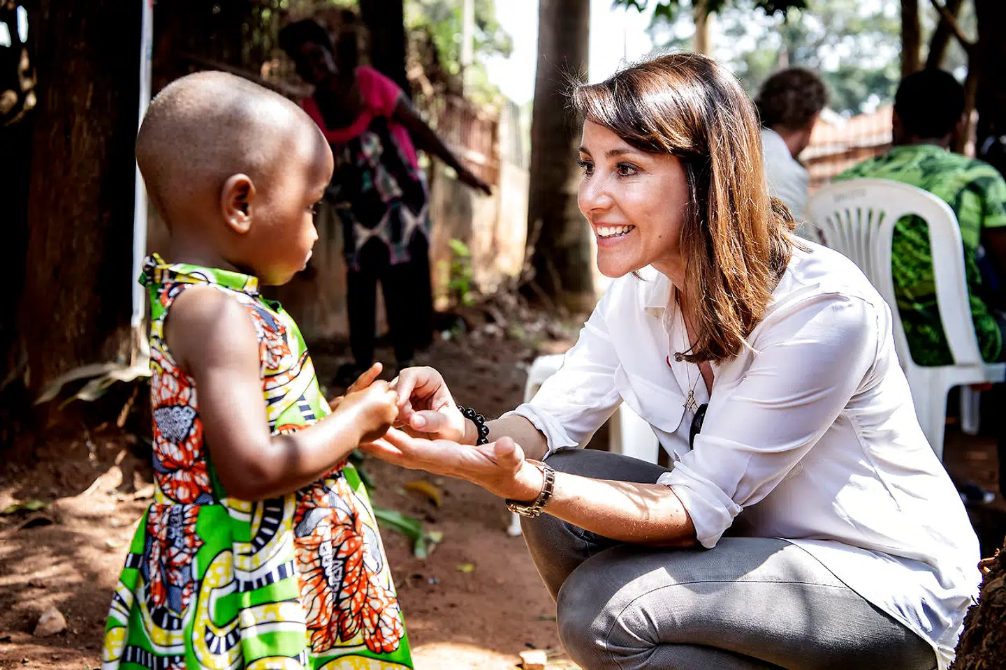 Det er er svært ikke at blive rørt, når man møder børn, der ikke altid får mad nok, fortæller prinsesse Marie.