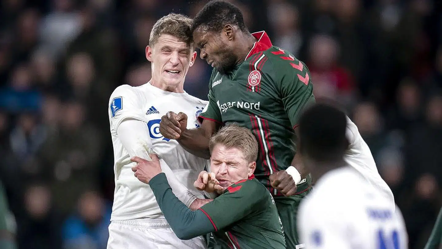 Rasmus Thelander (nederst) spillede bestemt ikke prangende.