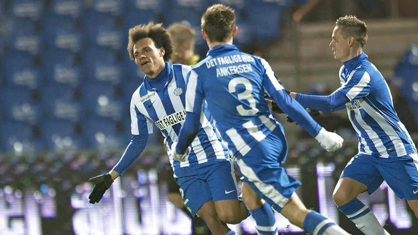 Martin Braithwaite (tv.) spillede i Esbjerg indtil 2013, hvor han røg til franske Toulouse.