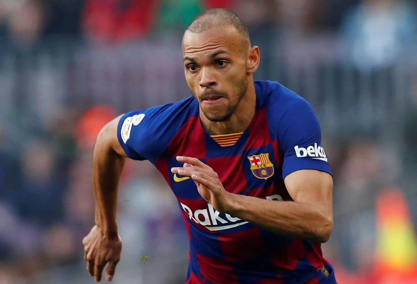 Martin Braithwaite fik i sidste weekend debut i barca-trøjen.