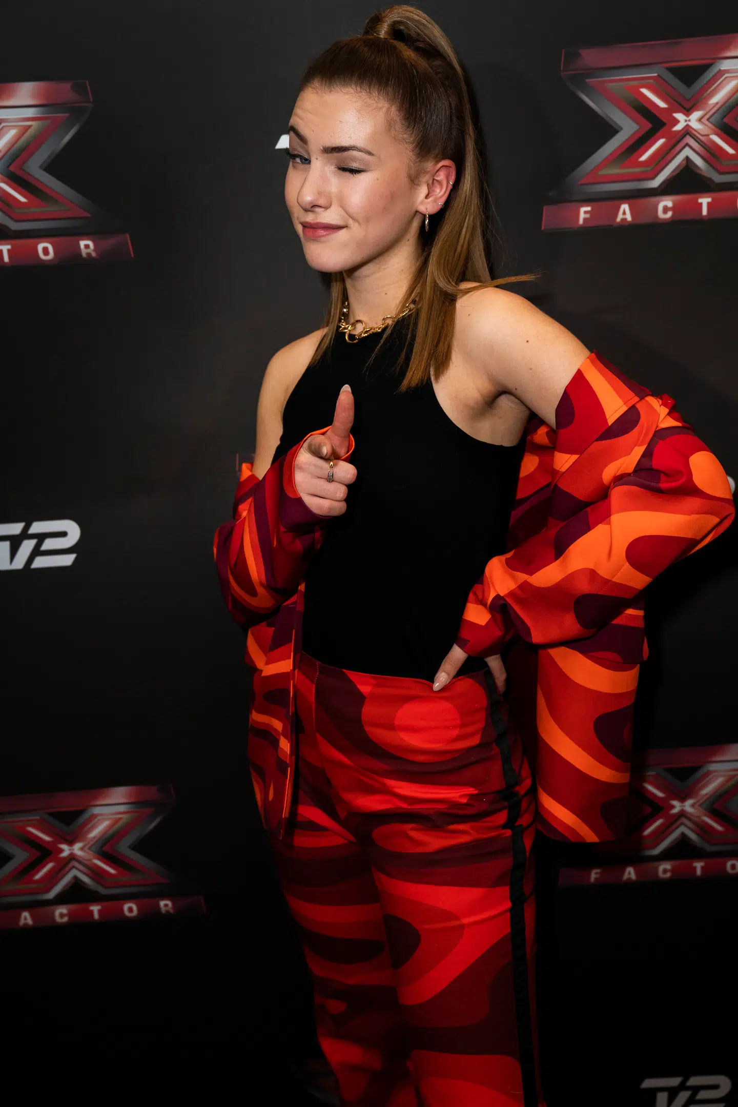 Mathilde Caffey er videre i X Factor. X - Factor liveshow 2, fredag den 28. februar 2020. (Foto: Martin Sylvest/Ritzau Scanpix 2020)