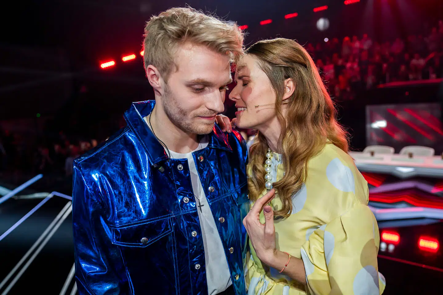 Nicklas og hans mentor Oh Land kort efter fredagsen exit.