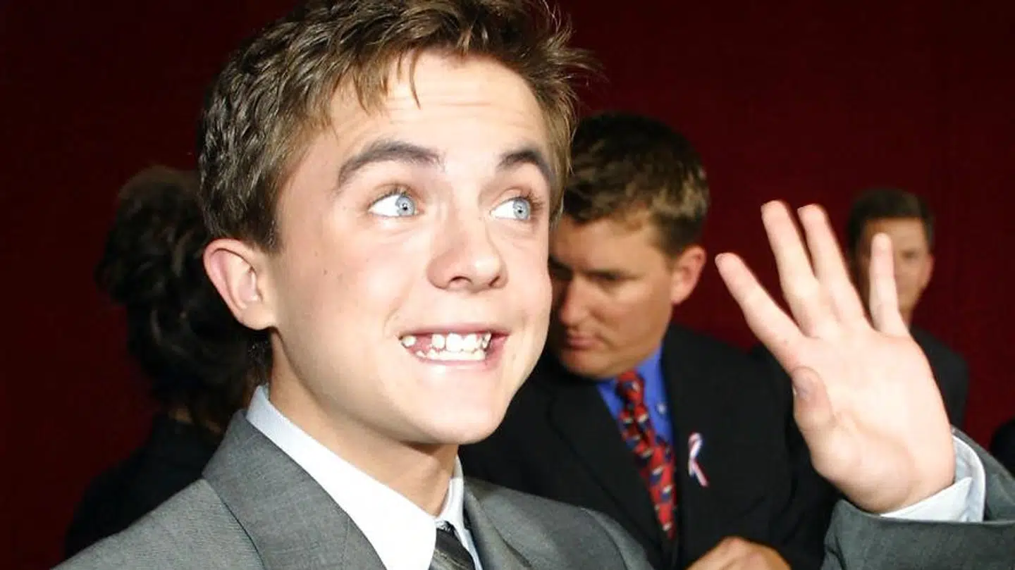 Her ses Frankie Muniz fra dengang, han stadig spillede med i 'Malcolm in the middle'. Han startede i serien, da han var 14 år gammel.