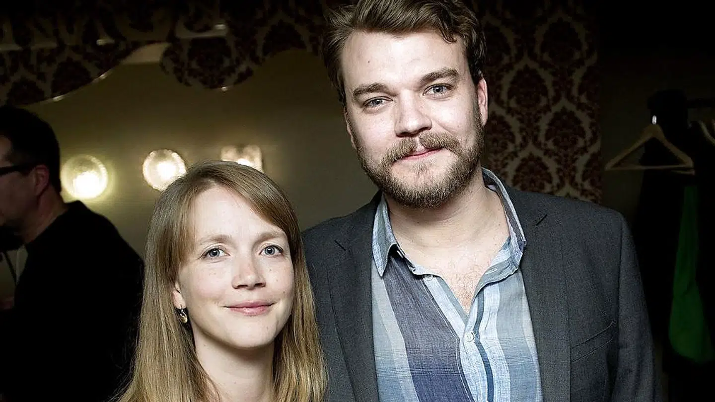 Arkivfoto fra 2012 af Pilou Asbæk og konen, Anna Bro.