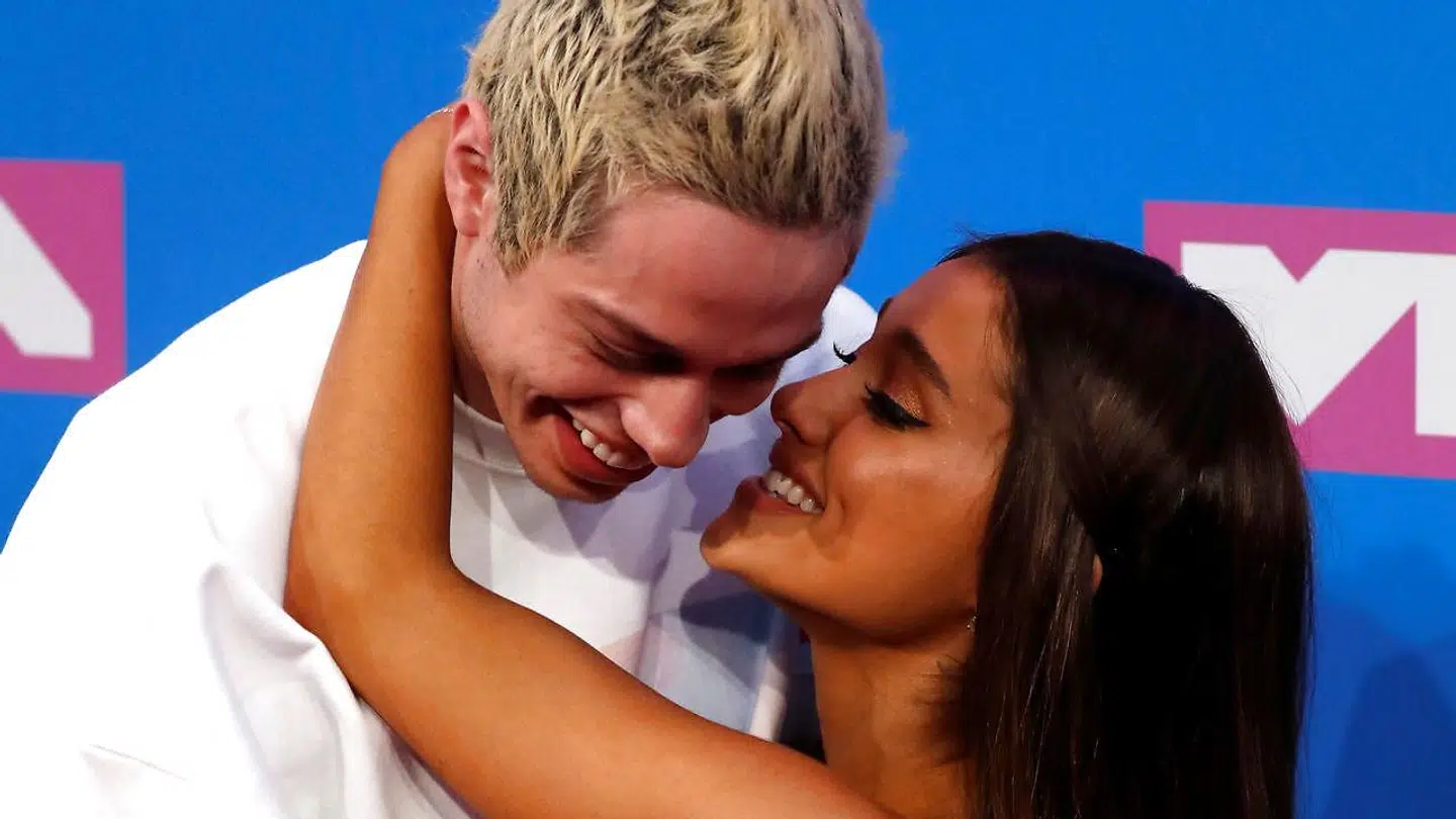(Arkiv) Pete Davidson og Ariana Grande.