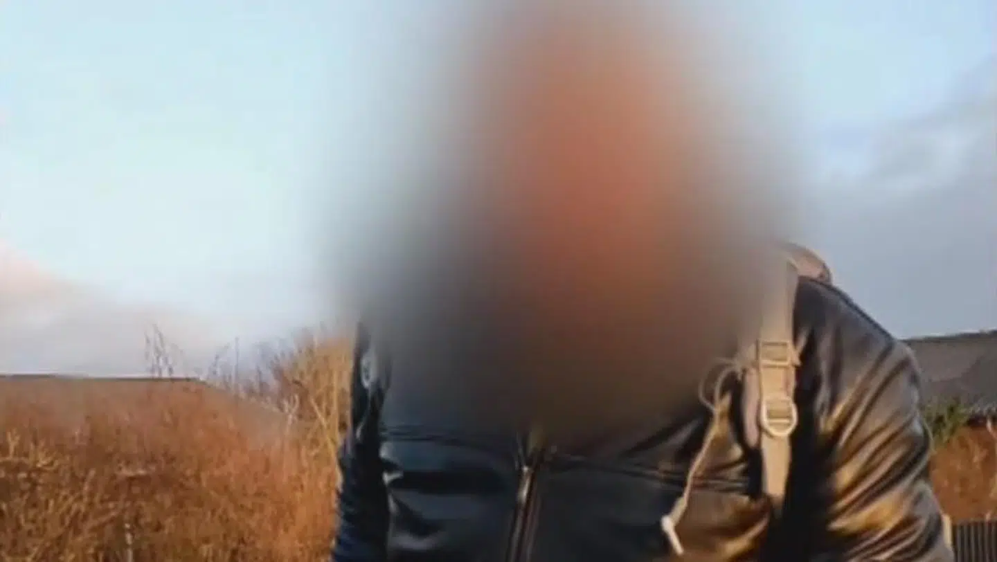 Borgerne i Bonnet har flere gange dokumenteret deres oplevelser med 'Jernstangen'. Her er et billede fra en af videoerne.