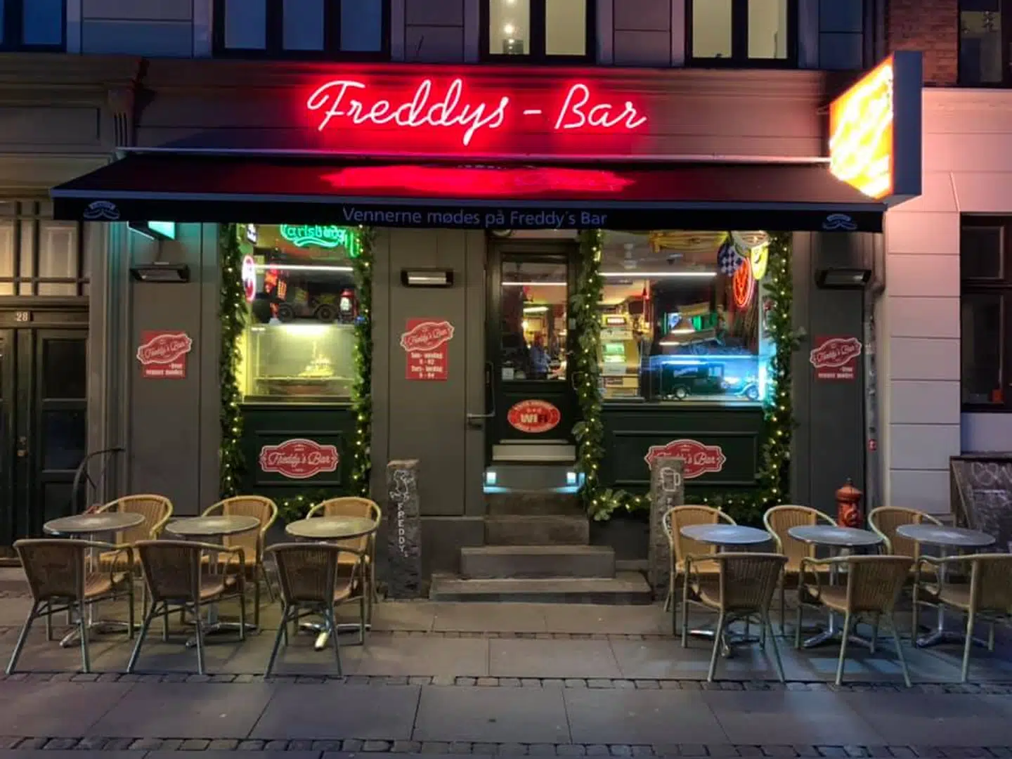 Freddys Bar på Gasværksvej på Vesterbro i København.