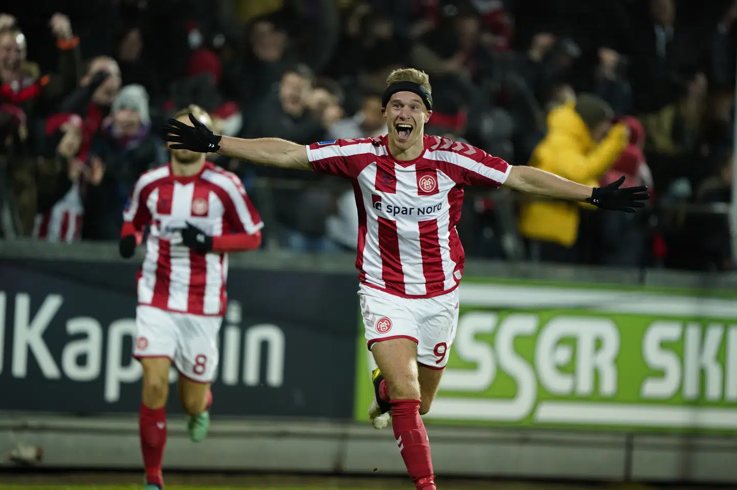 Tom van Weert scorede to mål på tre minutter, da AaB hentede tre point mod Brøndby efter en dramatisk og medrivende anden halvleg i det nordjyske. Henning Bagger/Ritzau Scanpix