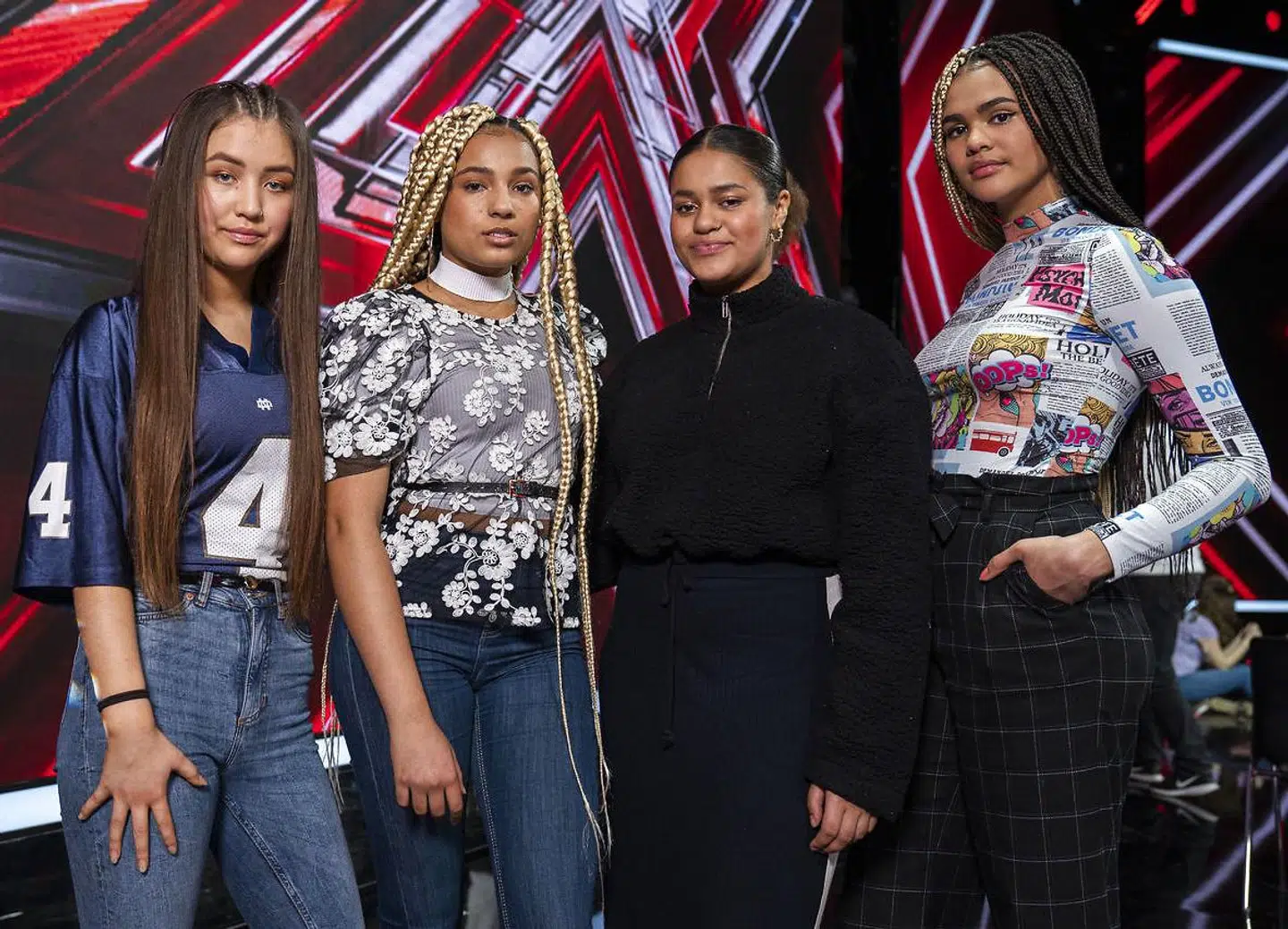 Sway bestående af 16-årige Roya Attaei, 15-årige Tiffany Kunstmann Andrews, 17-årige Miriam Larsen og 18-årige Camilla Alrøe Okotie.