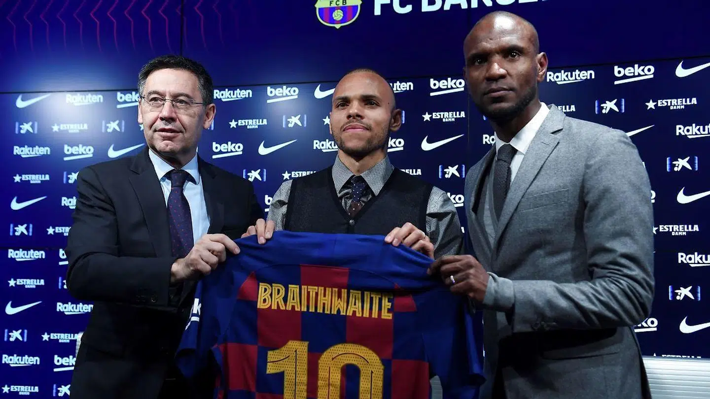 Martin Braithwaite kan måske allerede få sin debut for FC Barcelona lørdag.