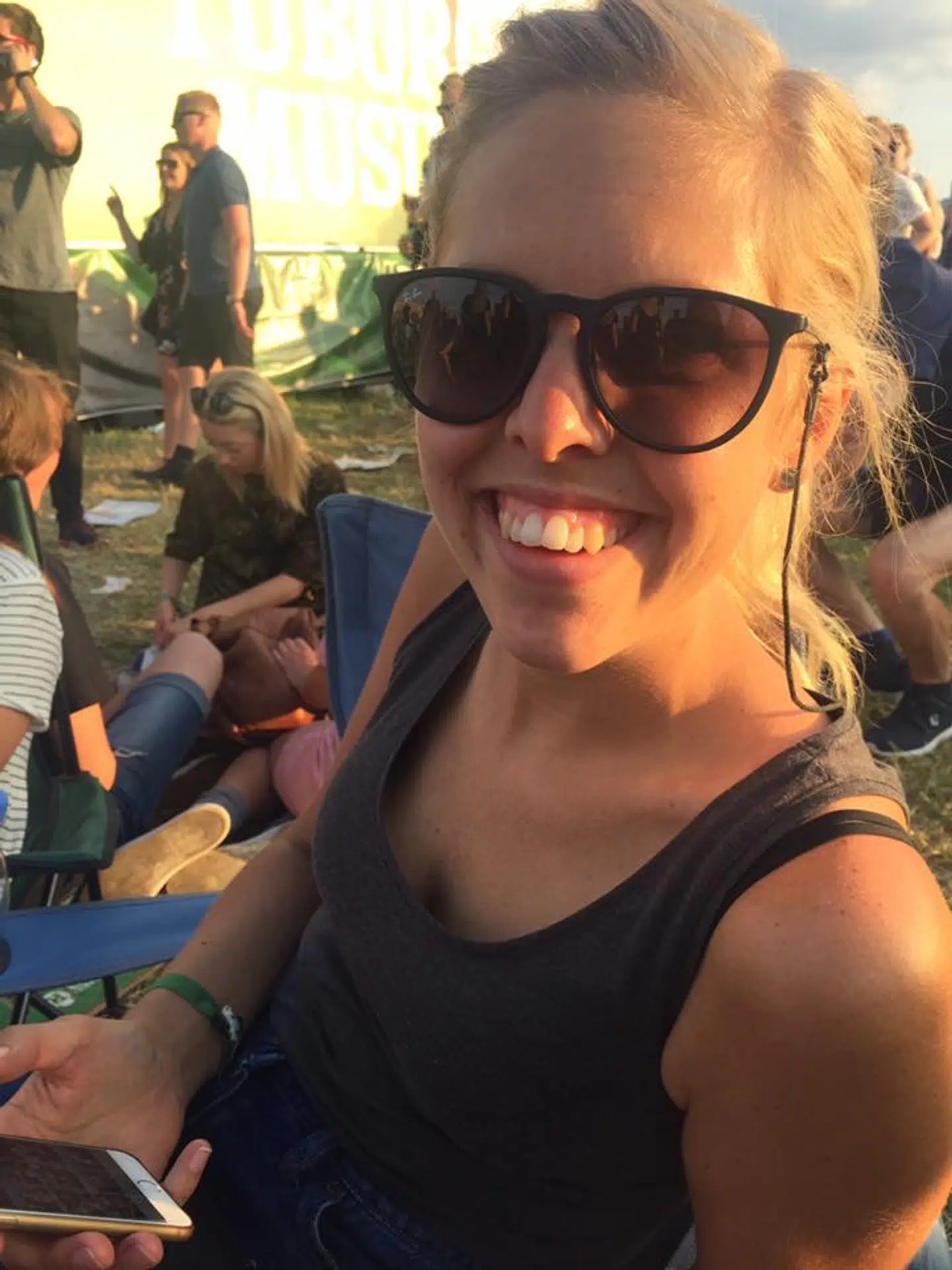 Til Grøn Koncert i 2016. Christine Bylod Jessen var 28 år og havde endnu ikke tænkt på, at hun skulle få barn alene.