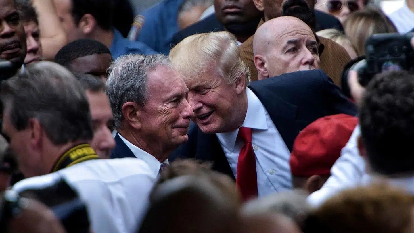 Michael Bloomberg og Donald Trump i 2016.