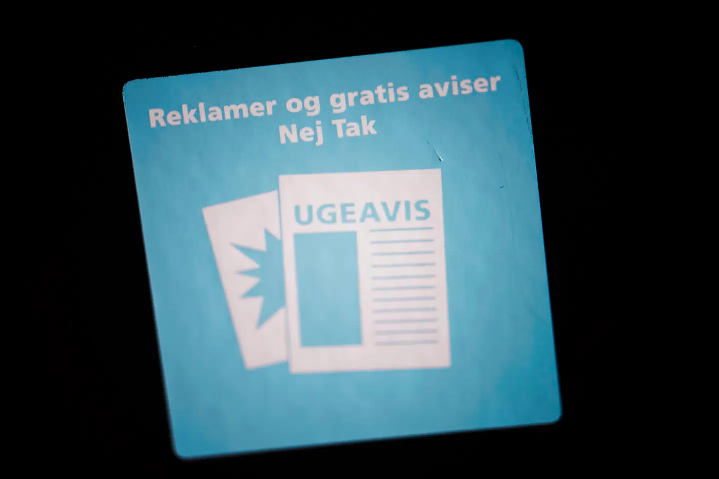 Reklamer. 'Nej tak'-skilt skal måske ændres til et 'ja tak'-skilt.