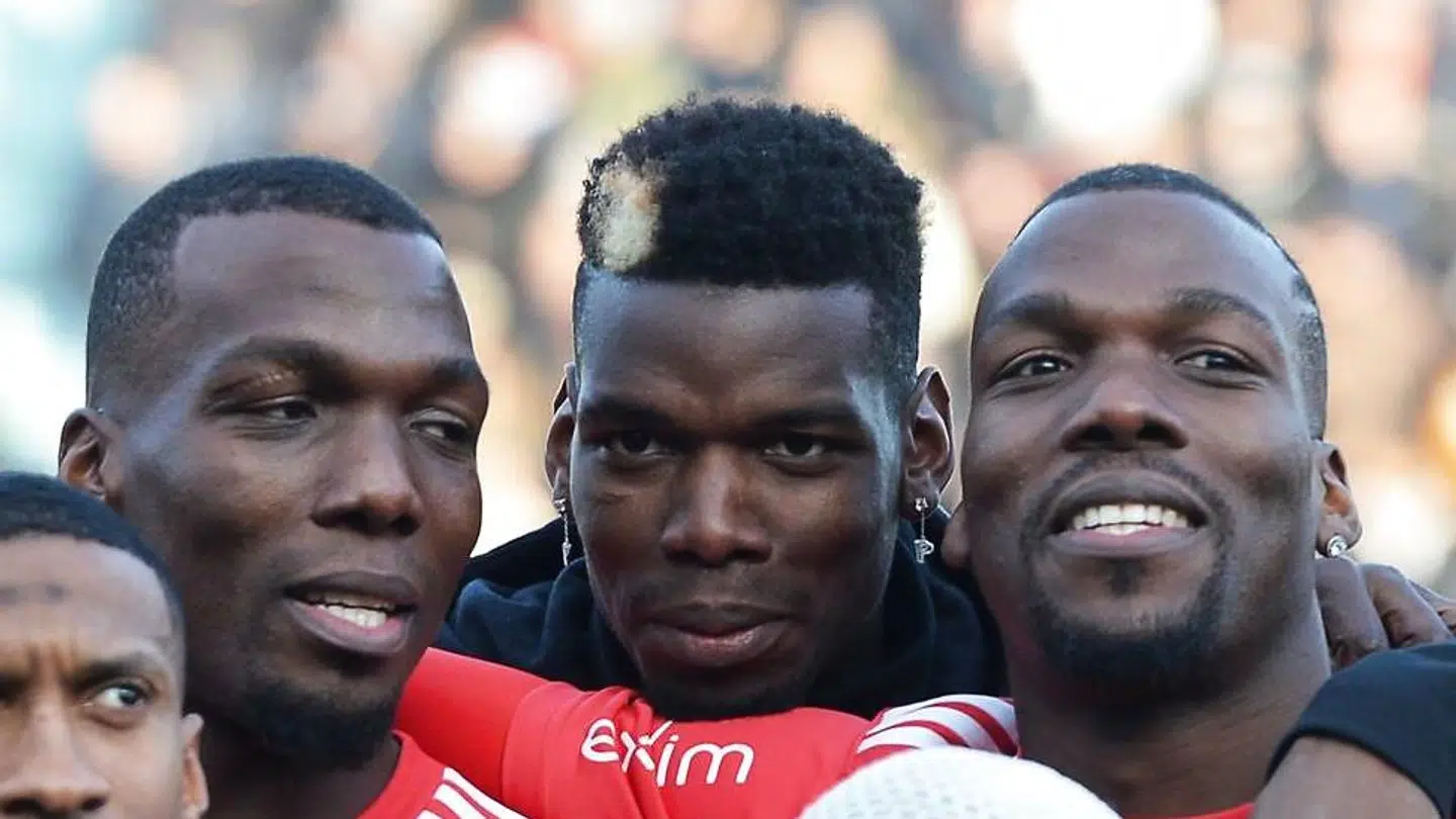 Brødrene Pogba: Florentin (tv.), Paul og Mathias (th.).