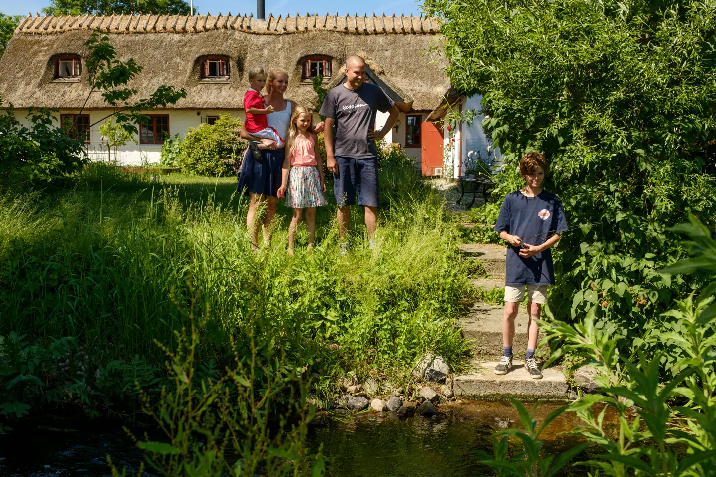 Malene, Gordon og deres tre børn Hannibal, Wilma og Walter