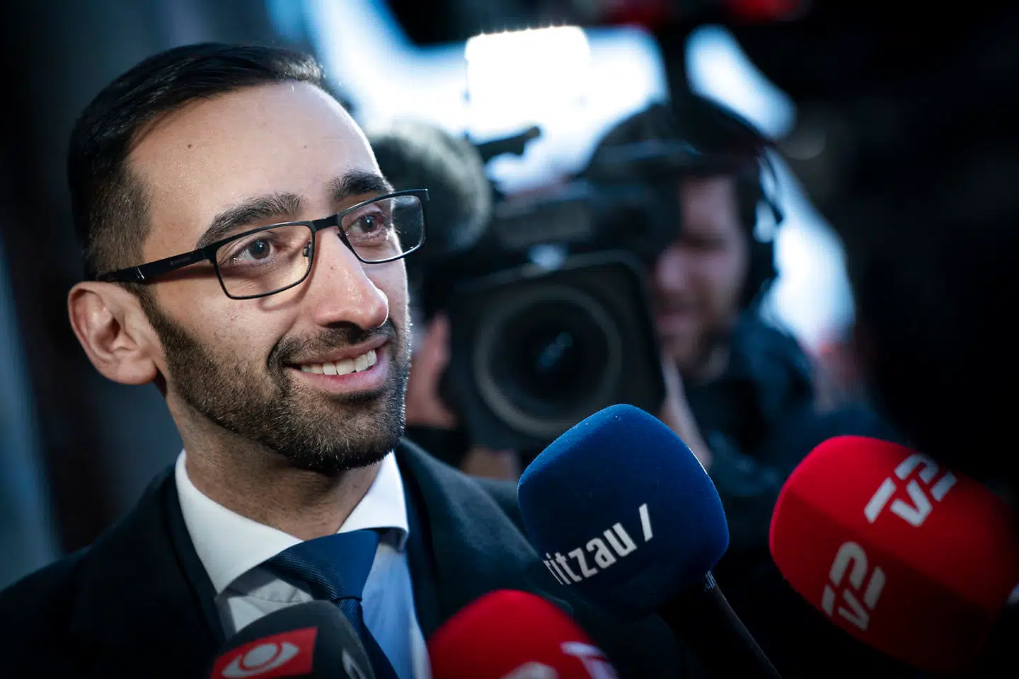 Forsvarsadvokat Nima Nabipour siger, at Britta Nielsen er lettet og tilfreds.