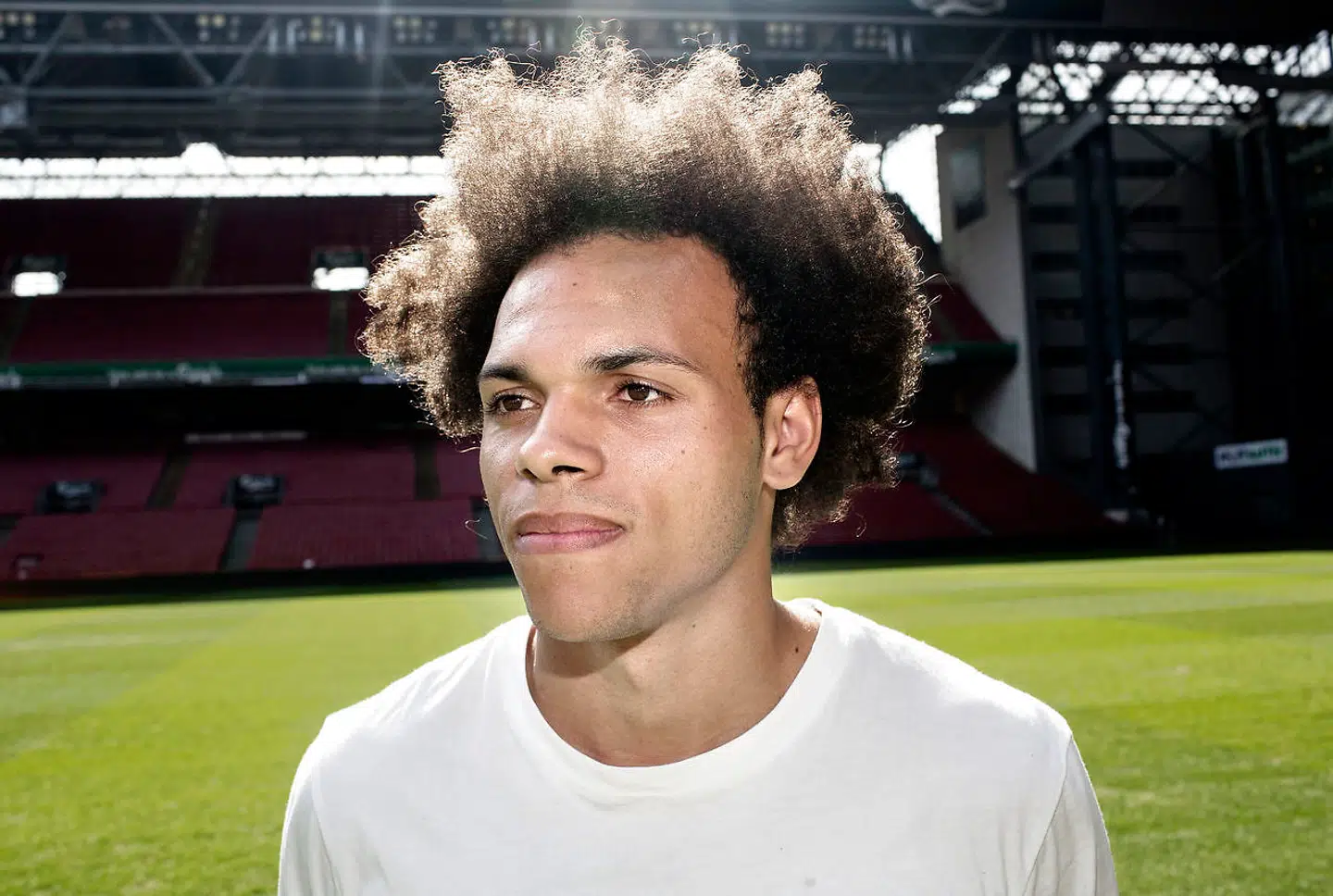 Pokalfinal 2013 pressemøde i parken Esbjerg Randers Martin Braithwaite fra Esbjerg. (Foto: Niels Ahlmann Olesen/Scanpix 2013)