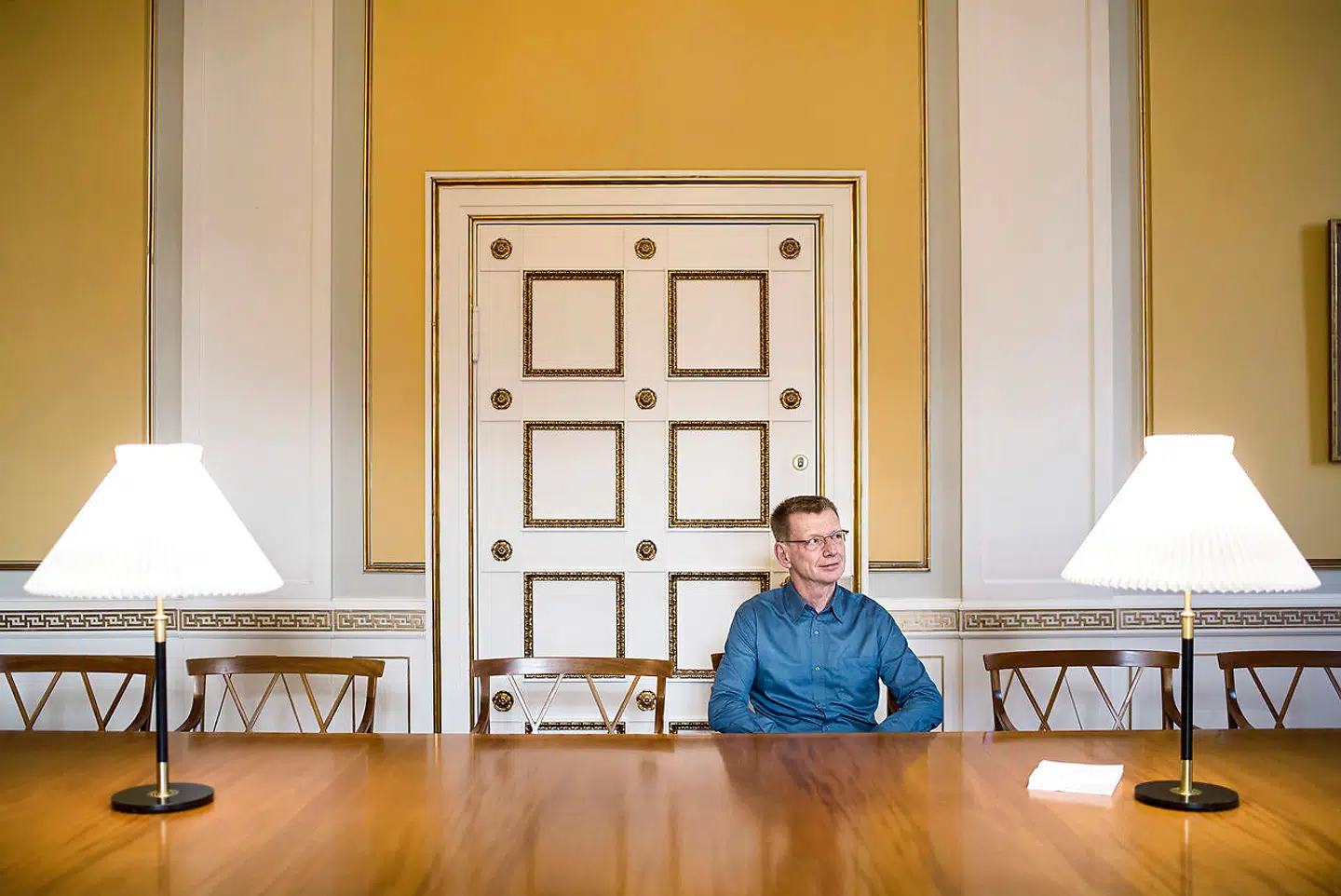 Portræt af Thomas Rørdam, højesteretspræsident. lv om magtens tredeling.