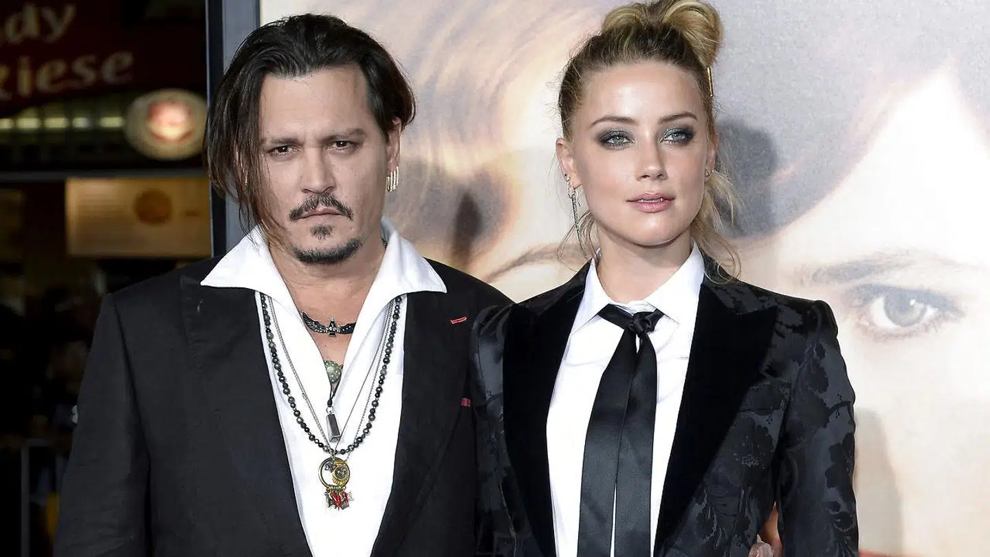 ARKIVFOTO. Johnny Depp og ekskonen Amber Heard.