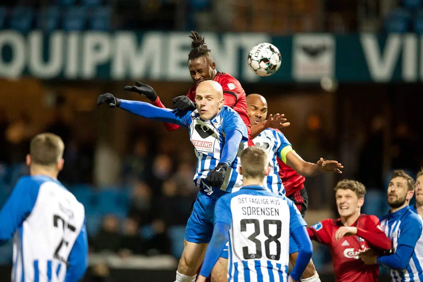Situation fra Superliga-kampen mellem Esbjerg fB og FC København.