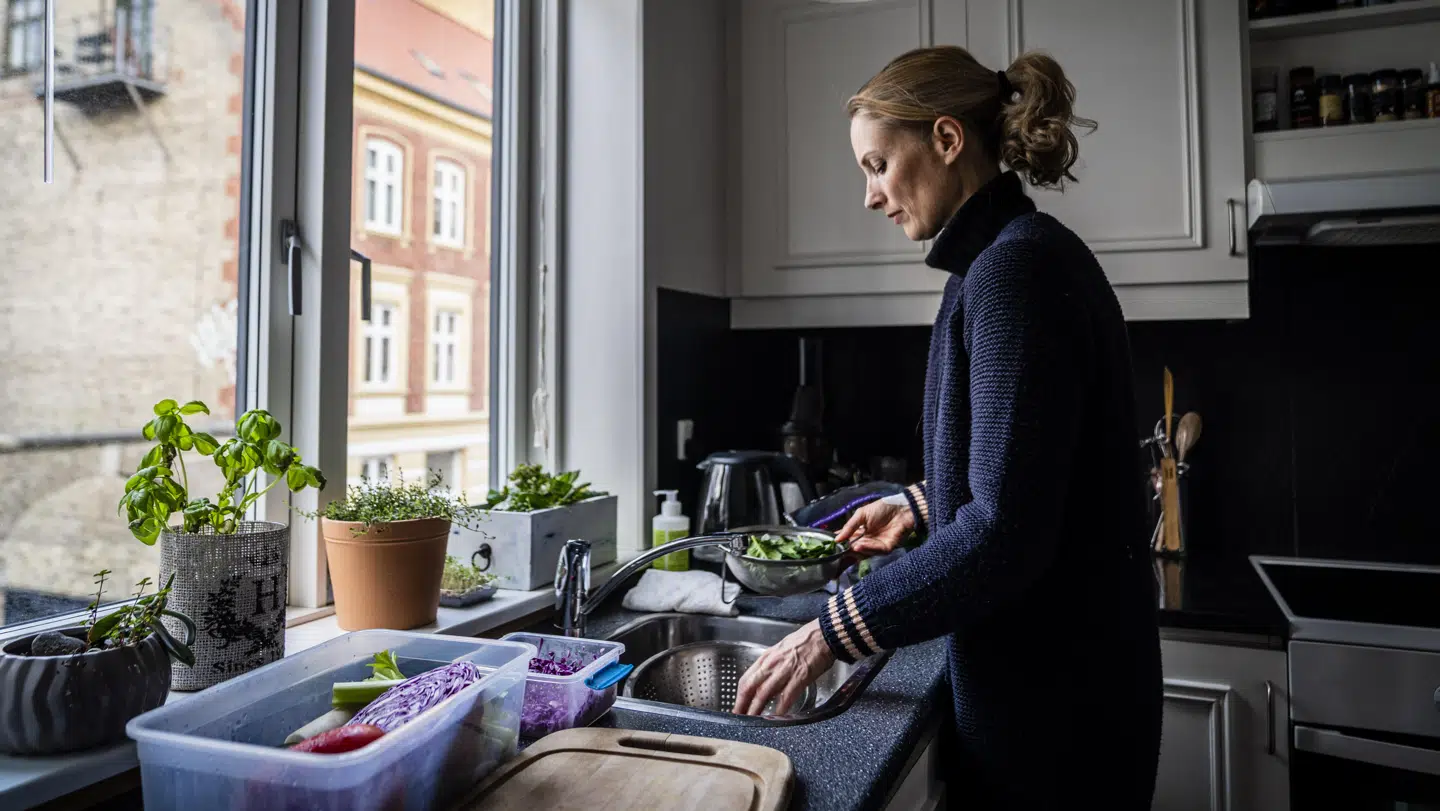 Caroline Wesselhøft har lagt sin livstil om og spiser nu masser af grøntsager. Foto: Byrd/Rasmus Laurvig