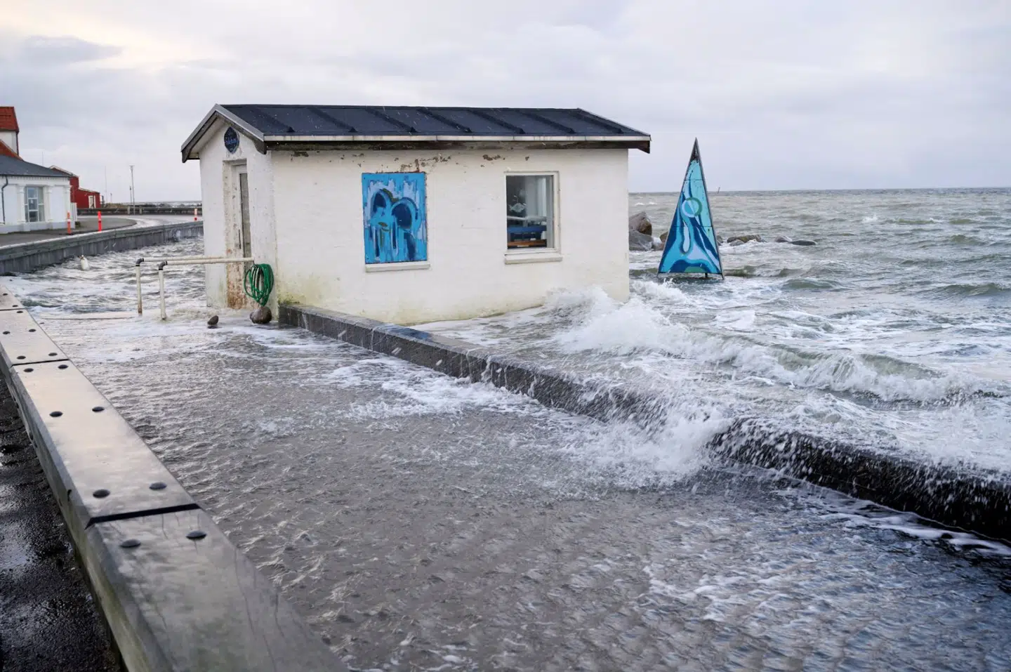 Løgstør efter de sidste par ugers voldsomme blæst.