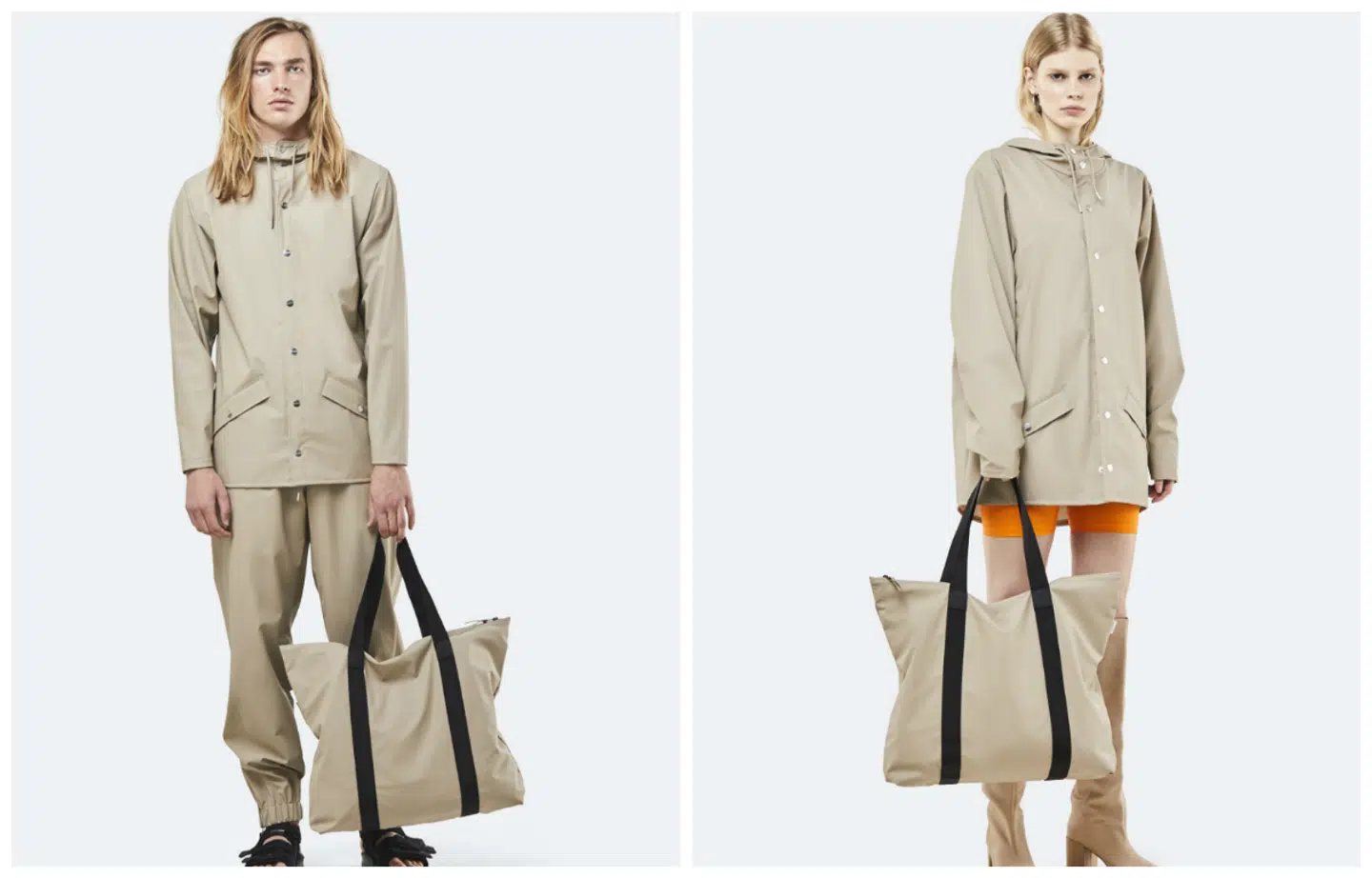 En lidt større taske end rygsækken er denne regntætte shopper. Den holder alle dine ting tørre, mens du er ude at shoppe og ser også brandgodt ud.