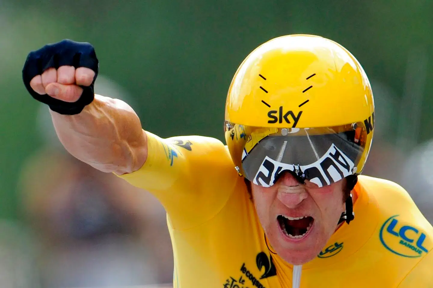 Bradley Wiggins ved Tour de France-sejre i 2012.