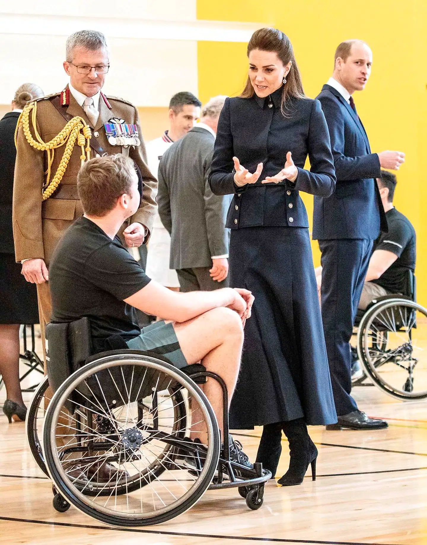Hertuginde Kate snakkede med flere af patienterne.