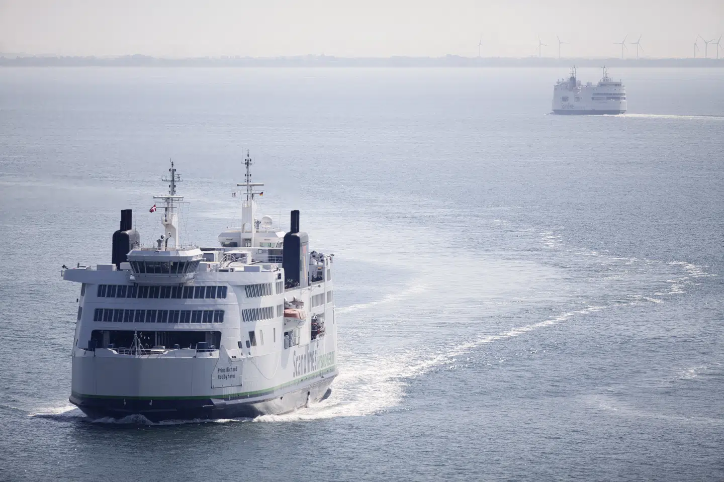 Scandlines aflyser på grund af vejrmæssige årsager nogle af sine afgange mellem Gedser og Rostock onsdag. (Arkivfoto) David Leth Williams/Ritzau Scanpix