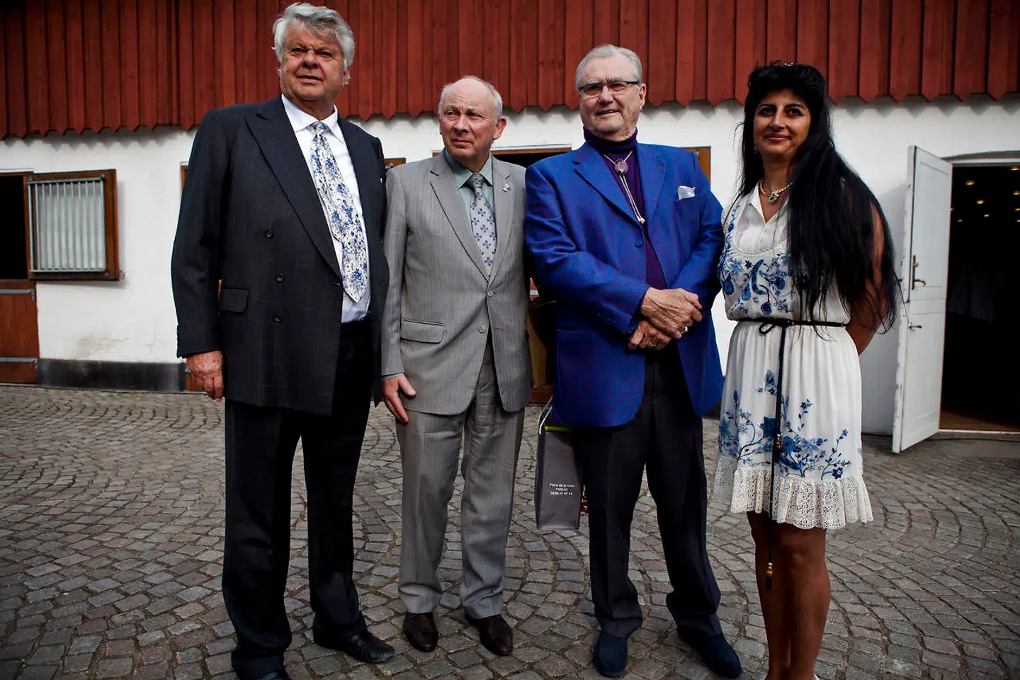 Christian Kjærses her med prins Henrik og Susan Astani, da han blev 70 år.