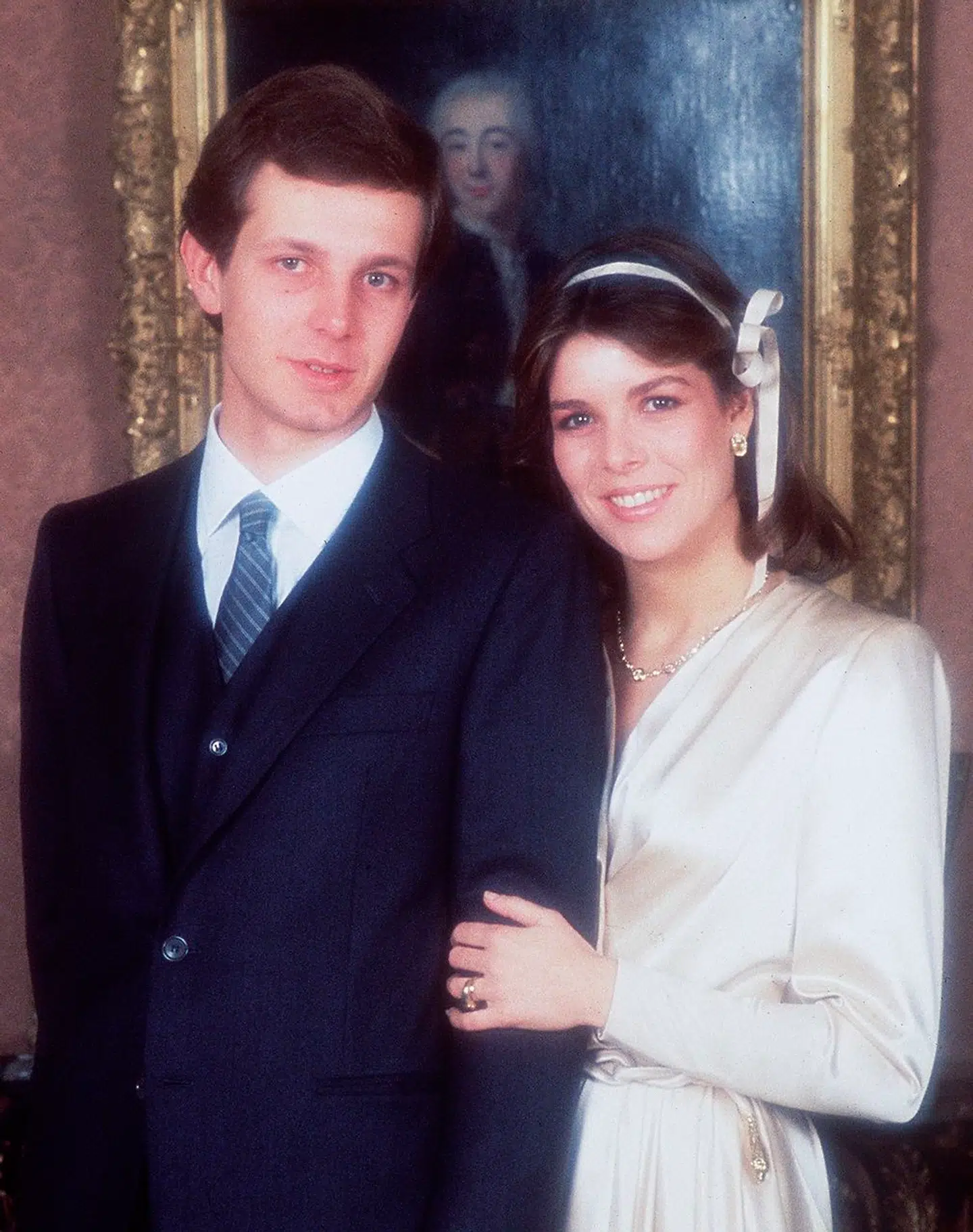 Prinsesse Caroline ses her sammen med sin anden mand, Stefano Casiraghi.