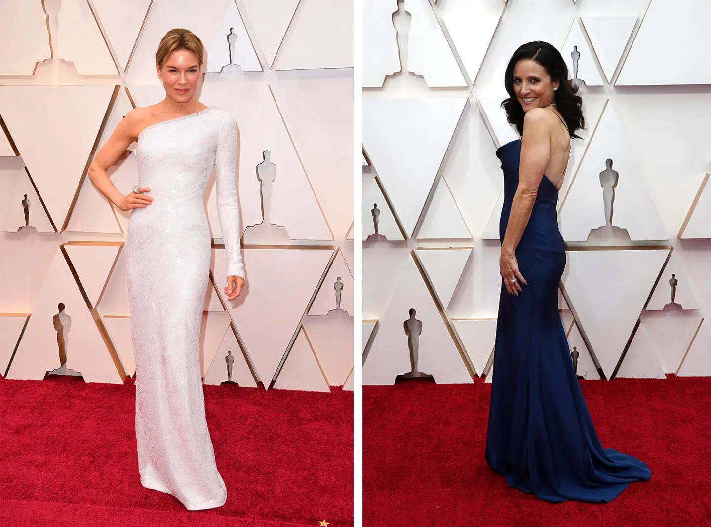 Renee Zellweger og Julia Louis Dreyfus viste natten til søndag, at man ikke behøver at gå kedeligt klædt, fordi man har rundet de 40 år.