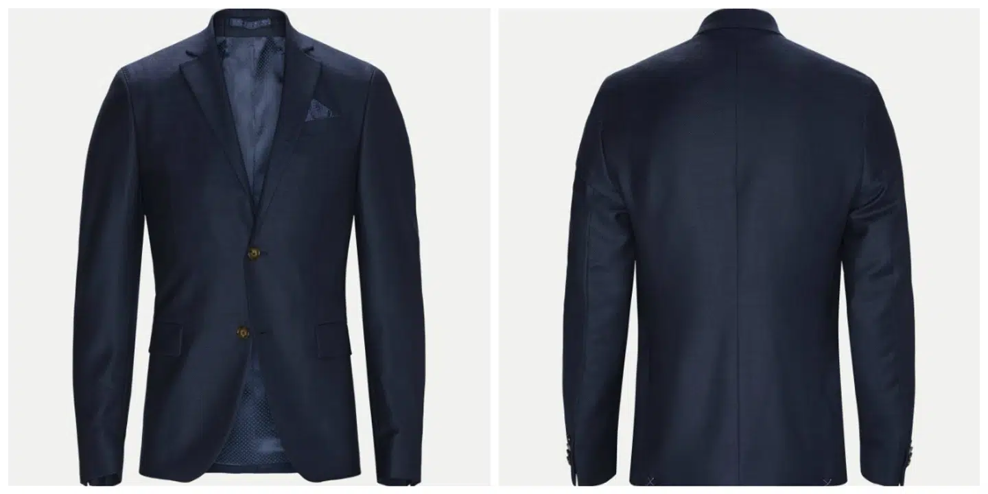 Klassisk blå blazer fra Sand på tilbud.