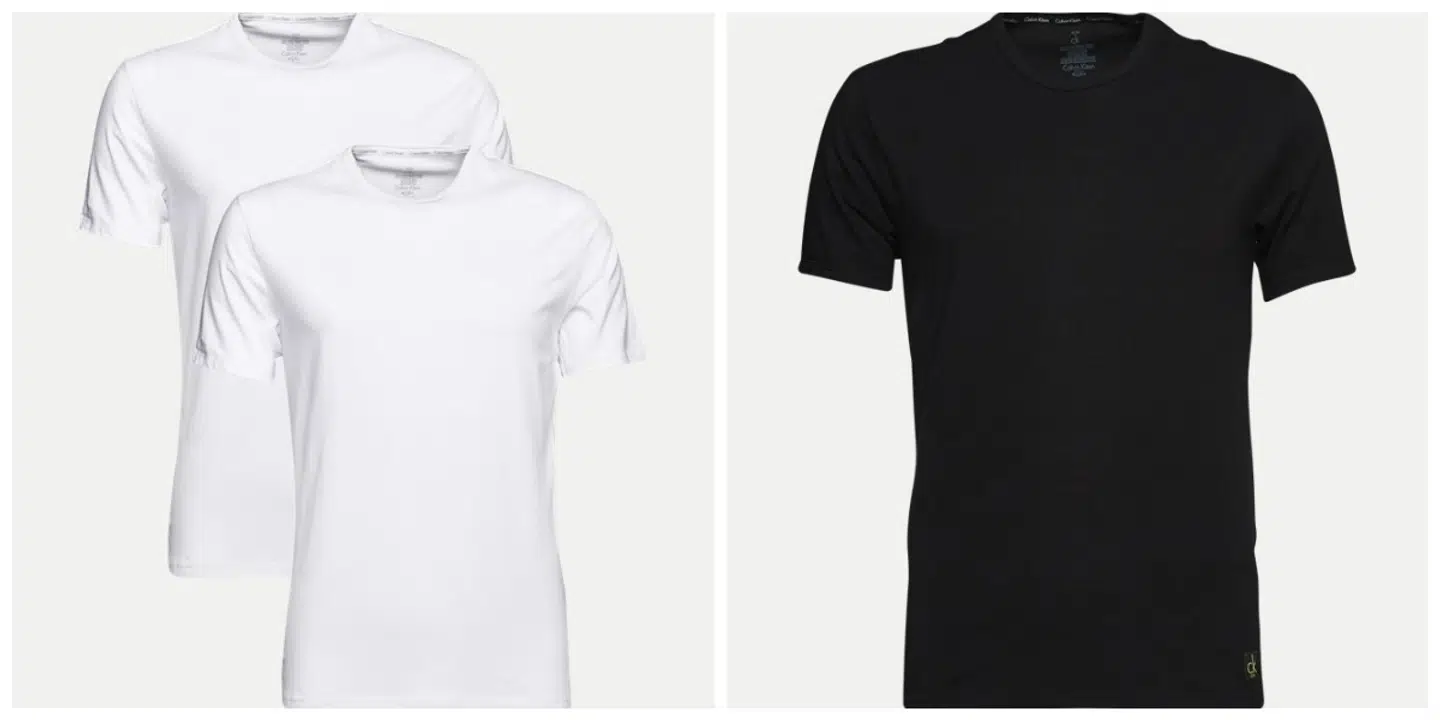 Klassiske business t-shirts i sort og hvid