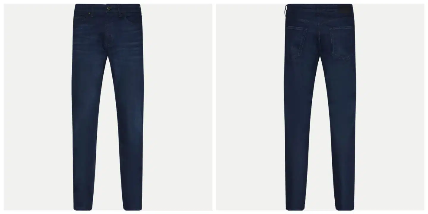 Klassiske blå jeans fra Hugo Boss.