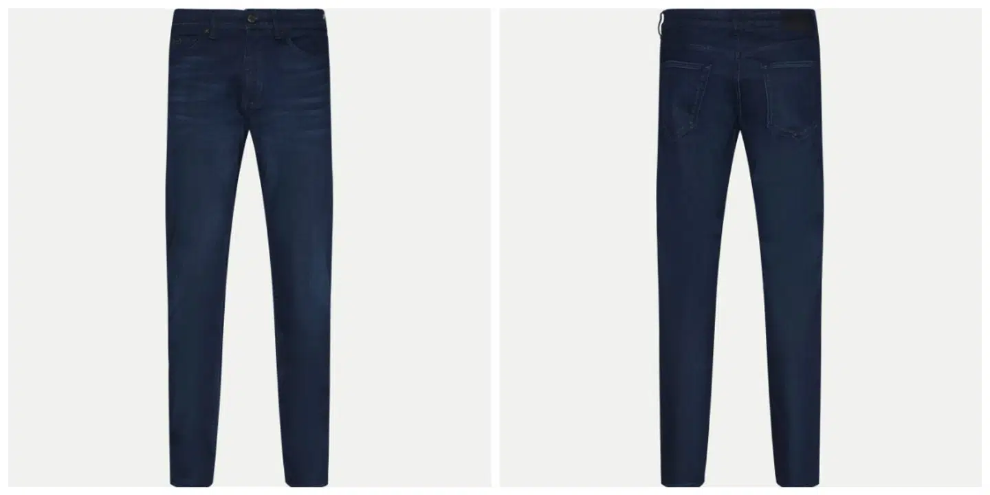 Klassiske blå jeans fra Hugo Boss.