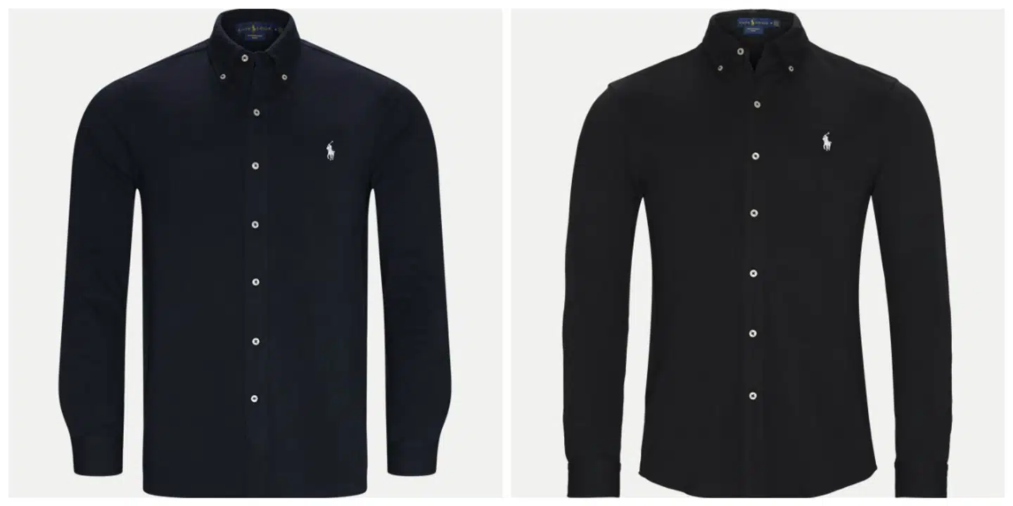 Klassisk Polo Ralph Lauren Skjorte i tre forskellige farver