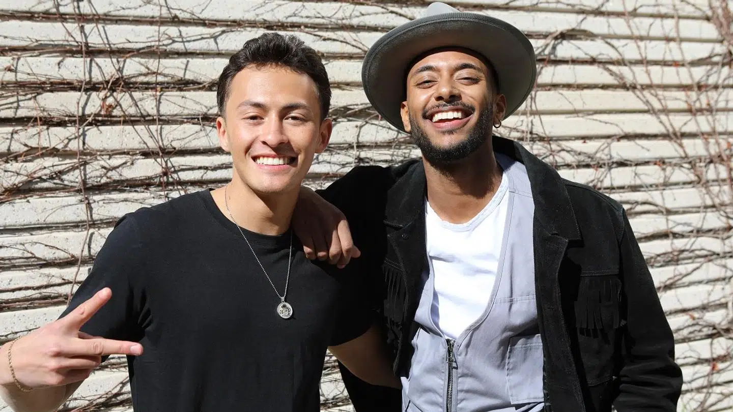 Nicky Andersen (th.) har tidligere danset for blandt andet Taylor Swift, mens Michel Patric Sian (tv.) har danset for Justin Bieber og CardiB.