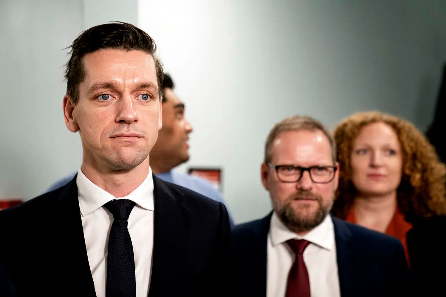 Boligminister Kaare Dybvad afholder doorstep om aftale vedrørende boligreguleringslovens § 5, stk. 2 i Boligministeriet i København, torsdag den 30. januar 2020. Efter et bittert opgør i rød blok endte De Radikale på sidelinjen, da regeringen torsdag aften indgik en længe ventet boligaftale. Aftalen skal gribe ind over for især udenlandske boligspekulanter, der opkøber lejeboliger i København og sætter huslejen op. Det skriver Ritzau, fredag den 31. januar 2020.. (Foto: Ida Guldbæk Arentsen/Ritzau Scanpix)