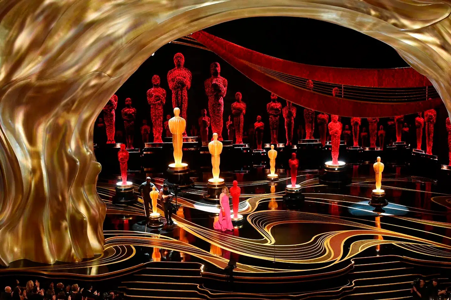 Natten til søndag afholder det amerikanske Academy of Motion Picture Arts and Sciences for 92. gang Oscar-uddelingen. Sådan så det ud, da showet fandt sted i 2019. e