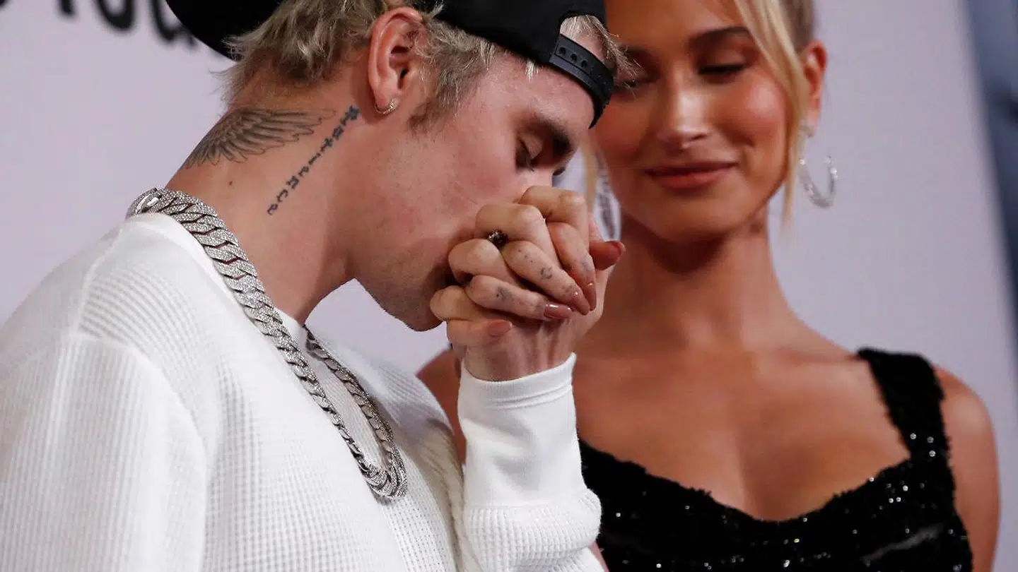 Justin Bieber og hustruen Hailey Baldwin her fotograferet til premieren på 'Justin Bieber: Seasons'.