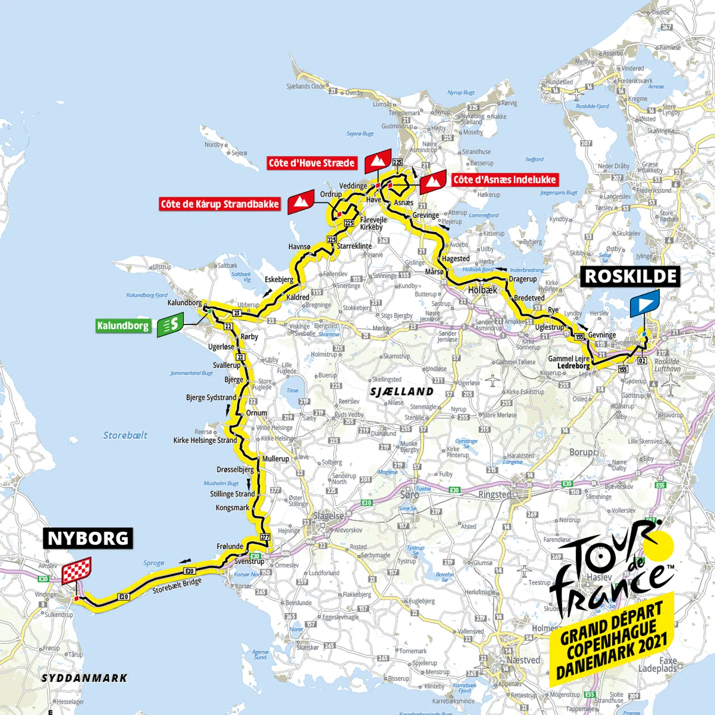Anden etape - fra Roskilde til Nyborg.