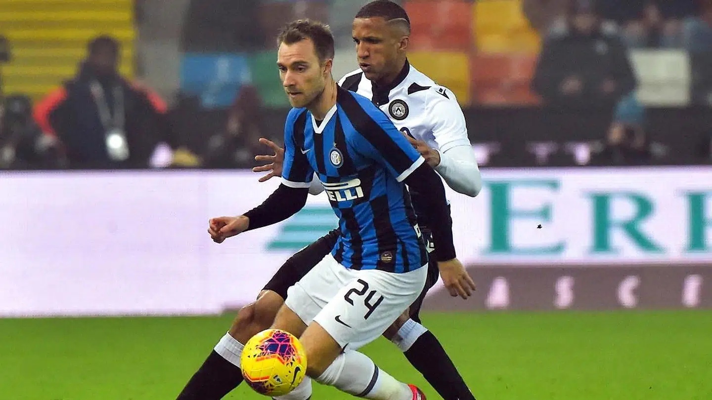 Her ses Christian Eriksen i sin Serie A-debut.