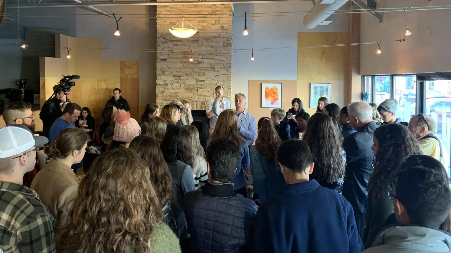 Joe Walsh til et vælgermøde søndag 2. februar i Des Moines, Iowa.